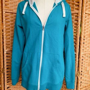 Soft turquoise blue hoodie